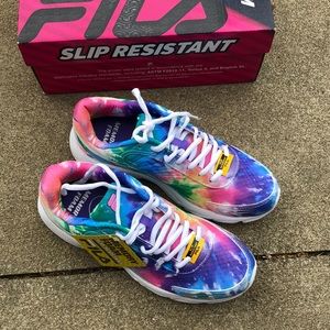 Fila memoryfoam starform size 8 tie dye women